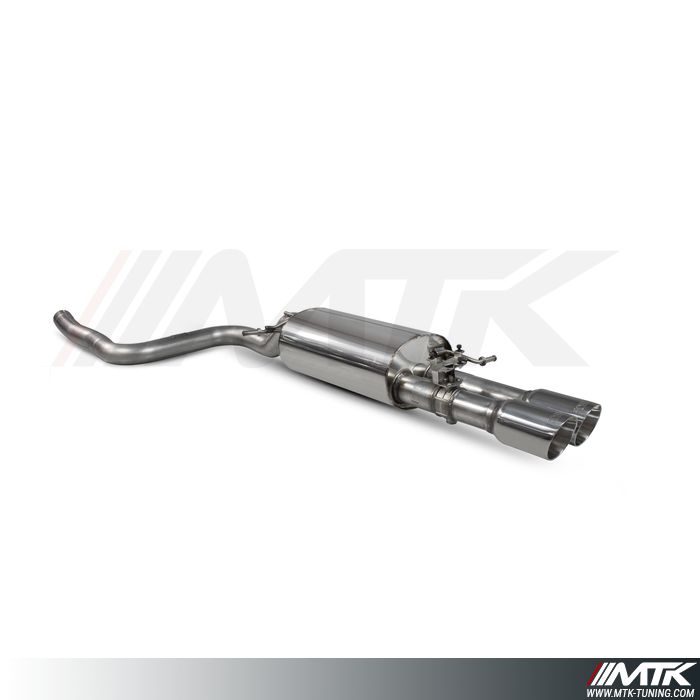 Catback Scorpion avec tube intermediaire  et emplacement pour les valves  Ford Fiesta ST MK8.5